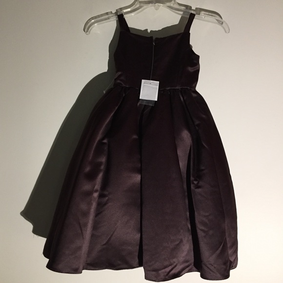 David’s Bridal Truffle Flower Girl’s Dress Size 4 - Picture 2 of 13